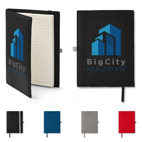 Promotional Felt Refillable Journal