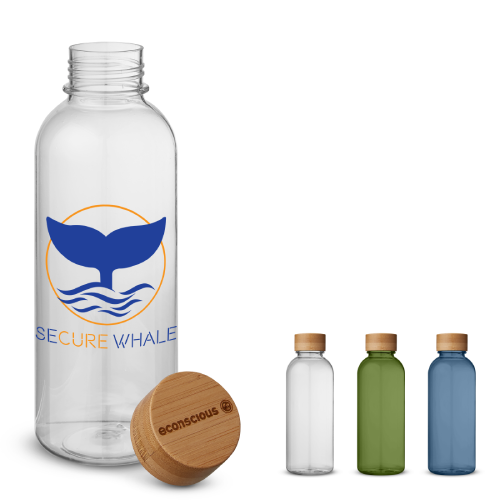 Promotional rPET Reusable Bottle With Bamboo Lid 22-Oz