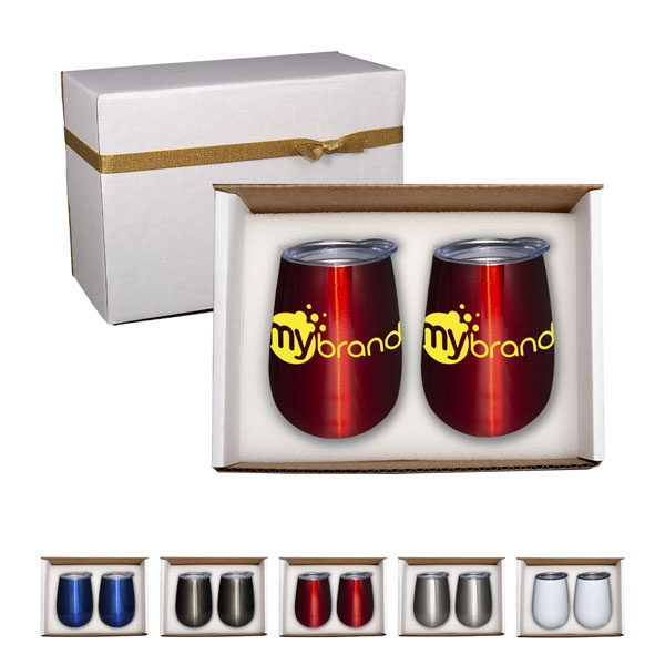 Promotional Stemless Wine Tumbler Gift Set