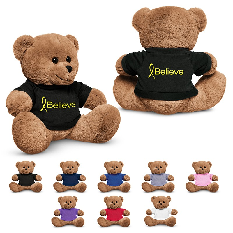 Promotional Plush Bear with T-Shirt- 8.5