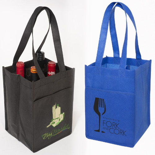 View Image 2 of Wine 4 Bottle Tote