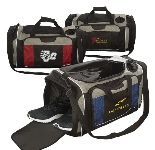 Promotional Power Hydrate and Fitness Custom Duffel Bag