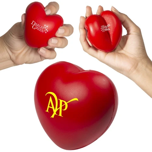 Promotional Heart Super Squish Stress Reliever