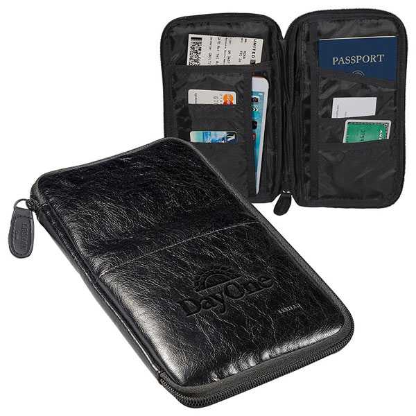 Promotional Sorrento™ RFID Travel Pouch