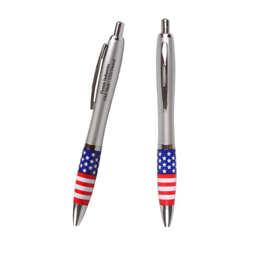 Promotional Emissary Click Pen - USA/Patriotic
