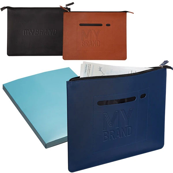 Promotional Tuscany™ Zip File Folder