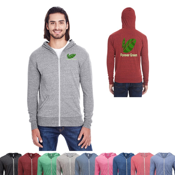 Promotional Threadfast Unisex Triblend Full-Zip Hoodie 