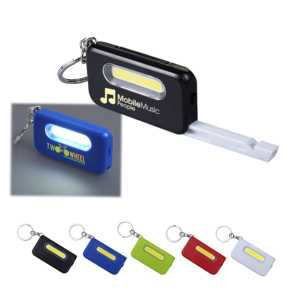 Promotional COB Light with Whistle 