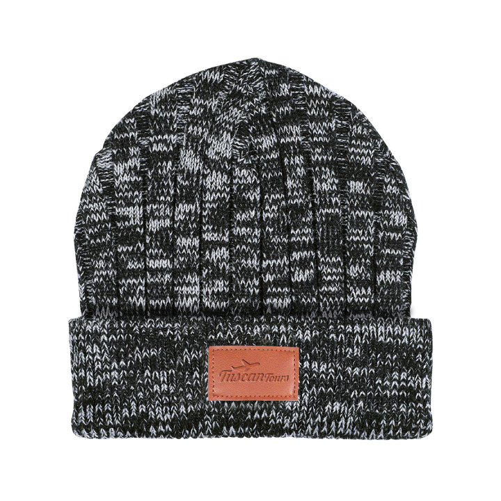 Promotional Leeman Heathered Knit Cuffed Rib Beanie 