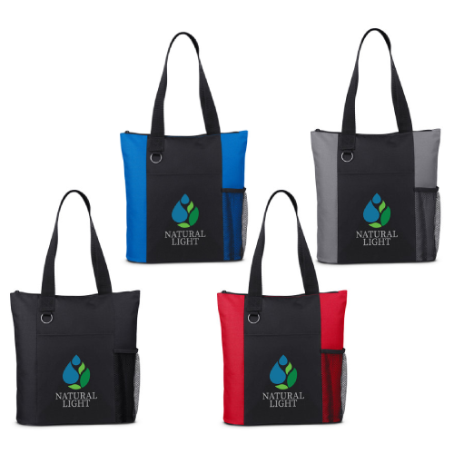 Promotional Essential Trade Show Tote with Zipper Closure 