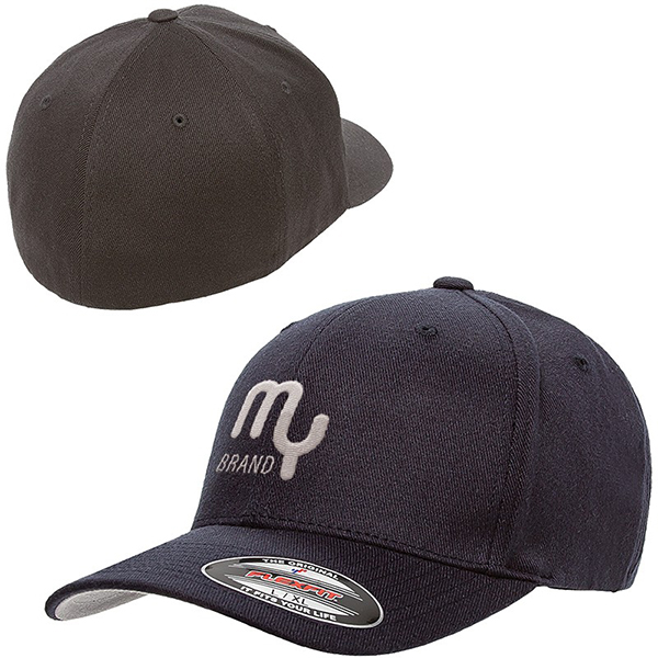 View Image 2 of Flexfit® Wool Blend Fitted Cap