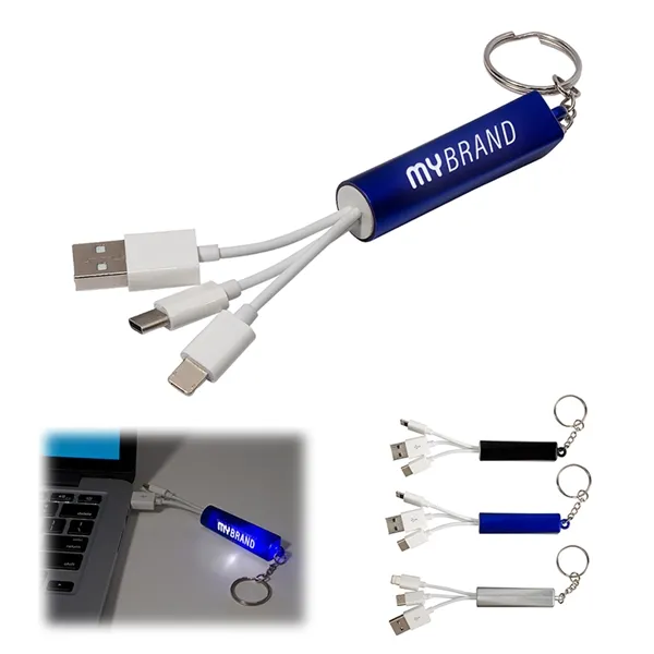 Promotional Light-Up-Your-Logo Cable Set 