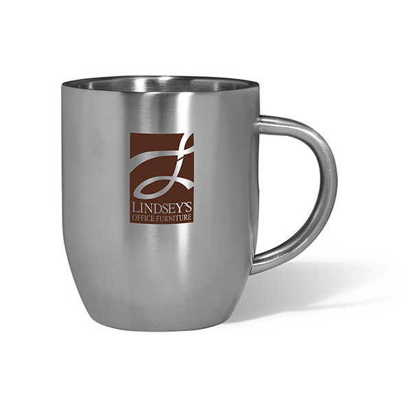 Promotional Double Wall Stainless Steel Coffee Mug -12 oz.