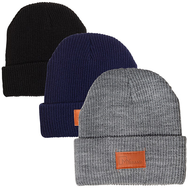 Promotional LeemanTM Cuffed Rib Knit Beanie 