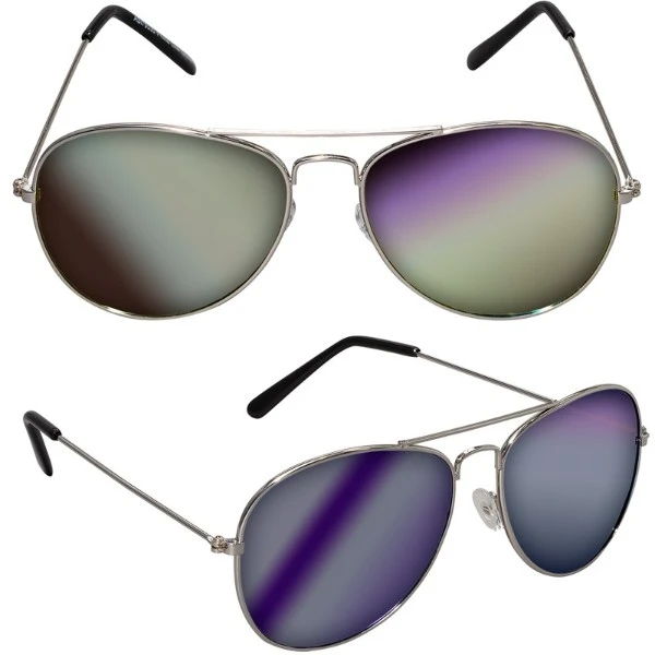 Promotional Mirrored Aviator Sunglasses 