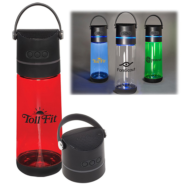 Promotional Plastic Wireless Speaker Bottle-21 oz. 