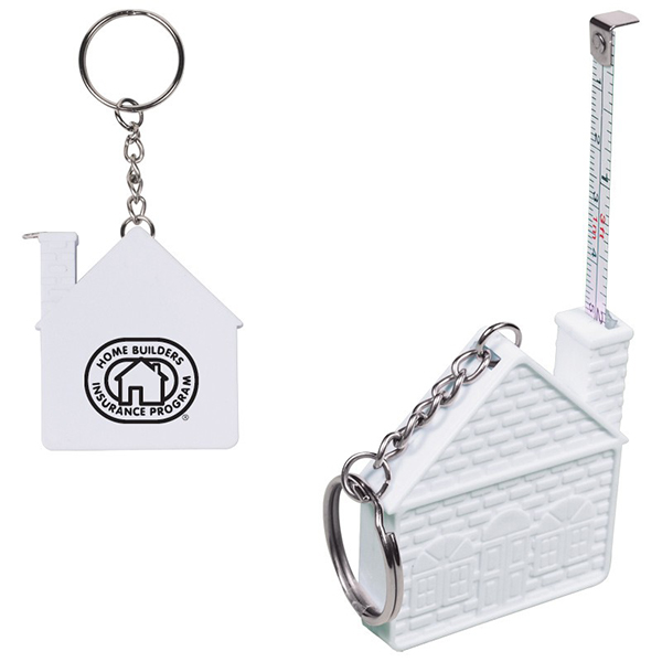 Promotional House Tap Measure Key Chain-3 FT.