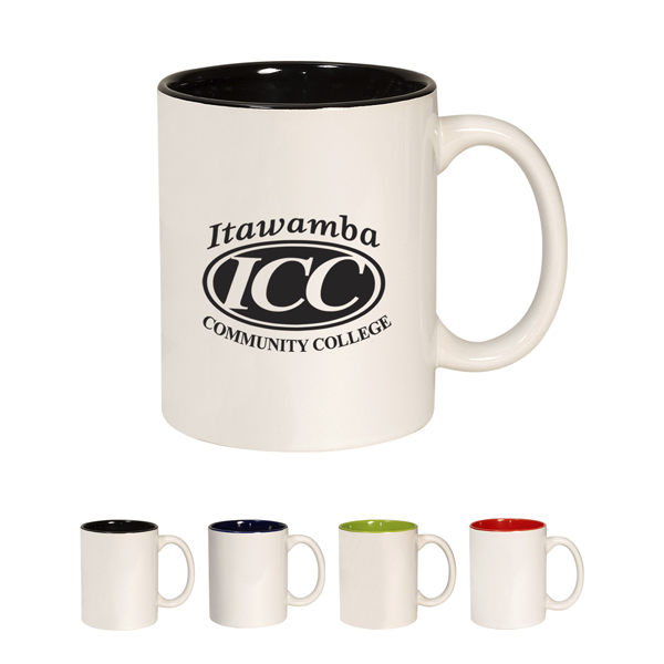 Promotional Two Tone  Handle Mug- 11 oz