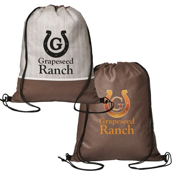 Promotional Delphine Non-Woven Drawstring Backpack 