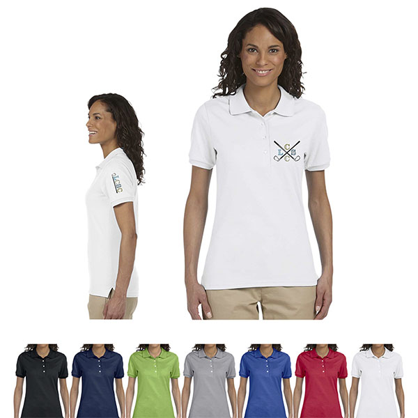 Promotional Jerzees Ladies Spotshield Jersey Polo