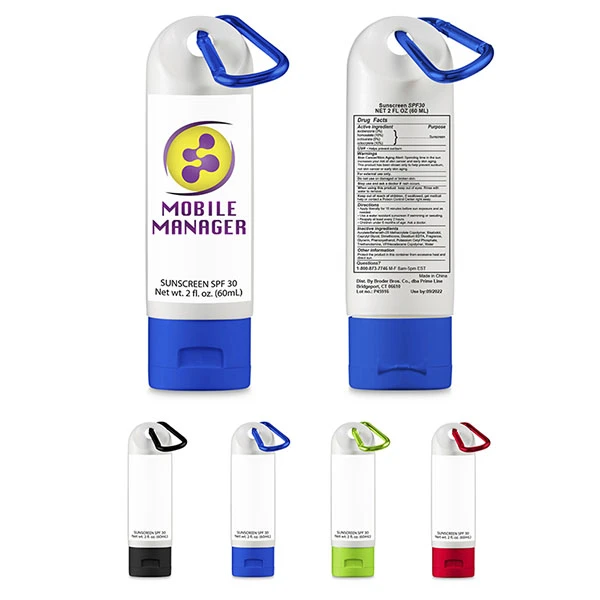 View Image 2 of Sunscreen with Carabiner - SPF 30