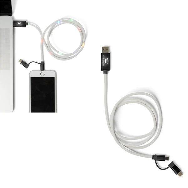 Promotional Light-Up-Your-Logo XL Charging Cable