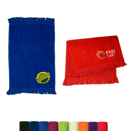 Promotional Velour Sport Towel - Dark Colors