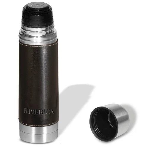 Promotional Empire Leather-Wrapped Thermos