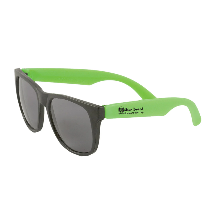 Promotional Two-Tone Green Matte Sunglasses 