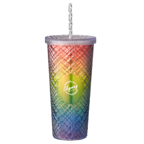 Promotional b.free 22oz Sparkle Straw Tumbler 