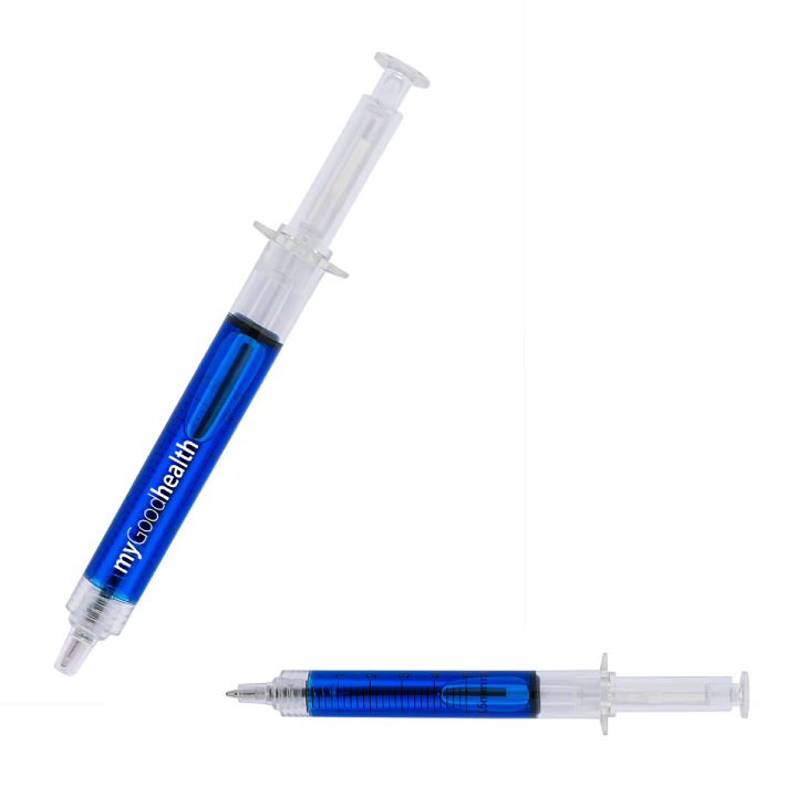 Promotional Ballpoint Clicker Syringe Pens