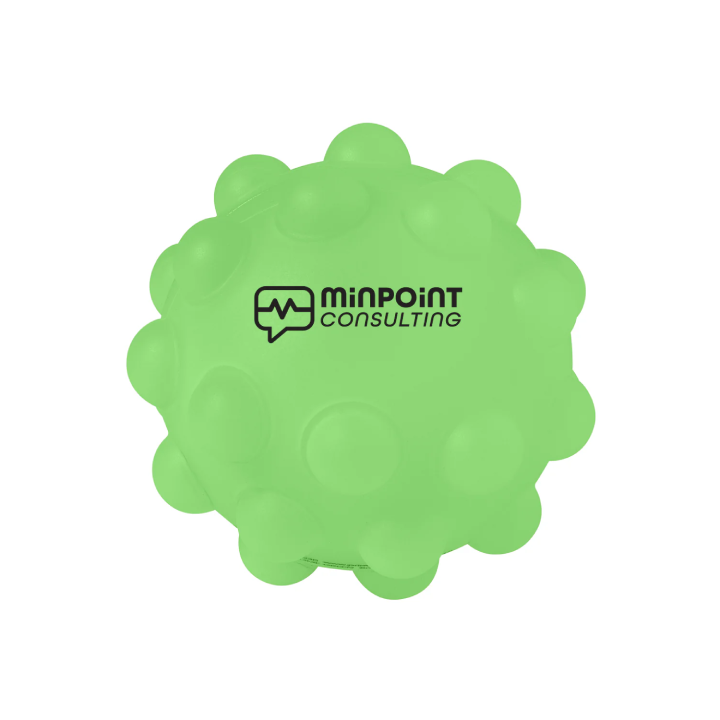 Promotional Glow in the Dark Push Pop Bubble Ball