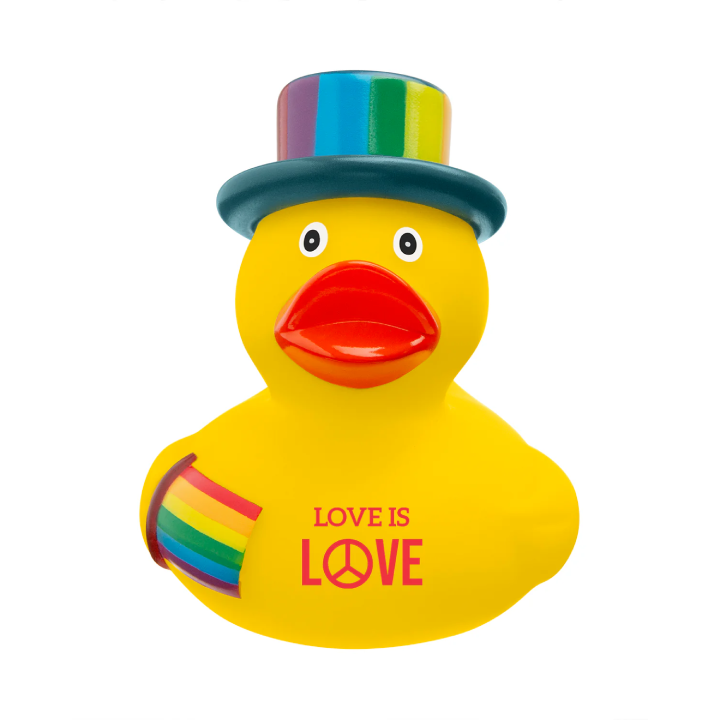 Promotional Rainbow Pride Rubber Duck