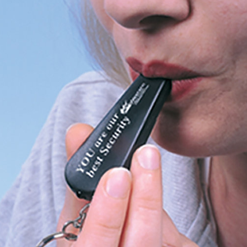 Light Up Key Tag with Whistle 