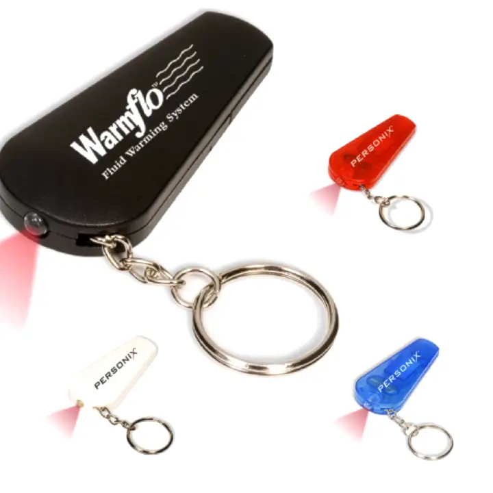 Promotional Light Up Key Tag with Whistle