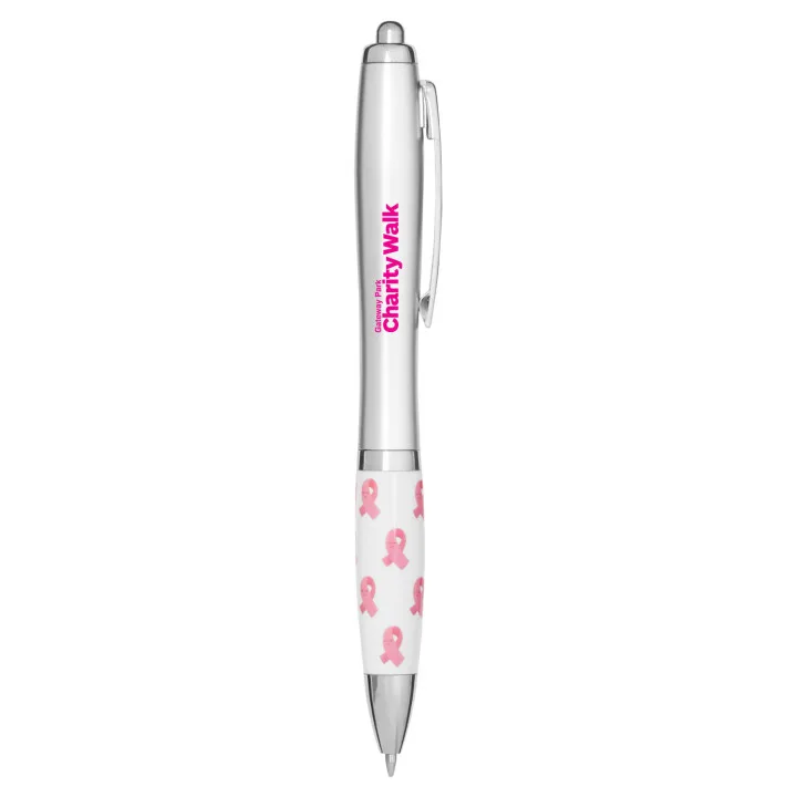 Promotional Breast Cancer Awareness Pink Ribbon Recycled ABS Ballpoint Pen