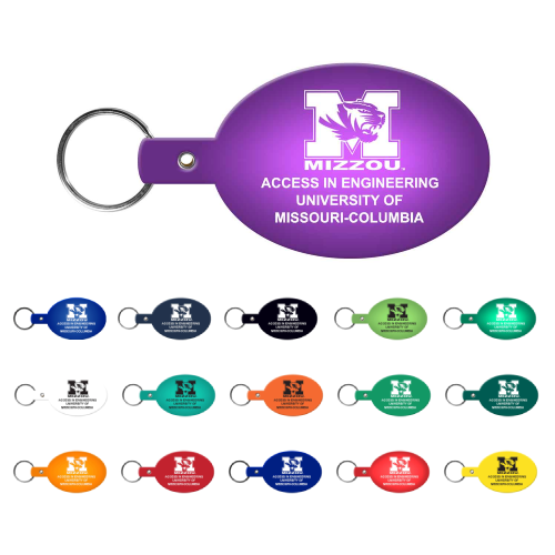 Oval Flexible Key Tag