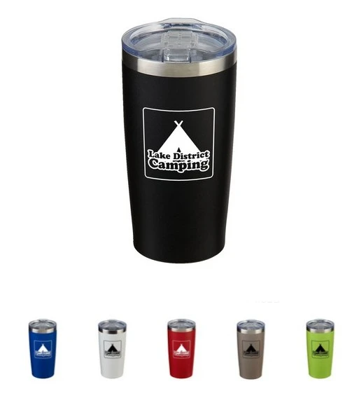 Promotional Everest Powder Coated Stainless Steel Tumbler- 20oz