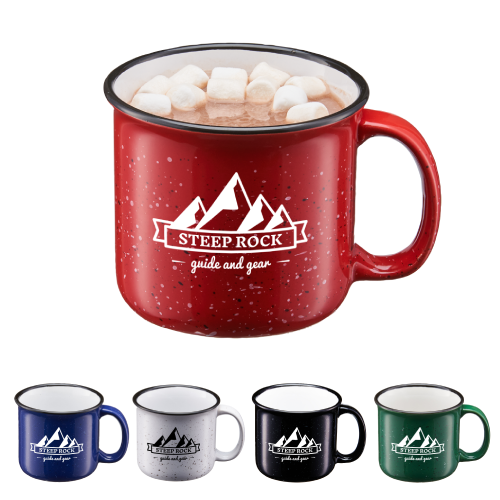 Promotional Speckle-It Ceramic Camping Mug