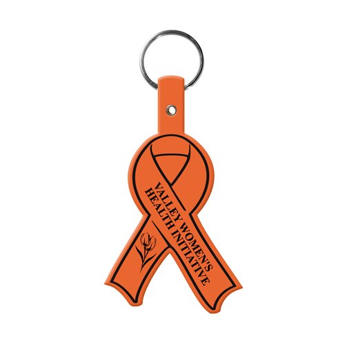 Promotional Multiple Scherois Awareness Ribbon Flexible Keytag