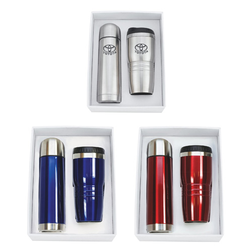 Promotional Stainless Steel Tumbler and Thermos Set