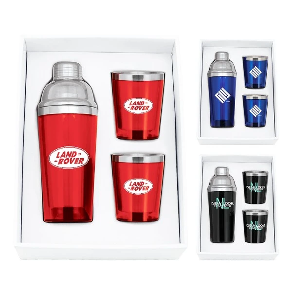 Promotional Cocktail Shaker and Tumblers