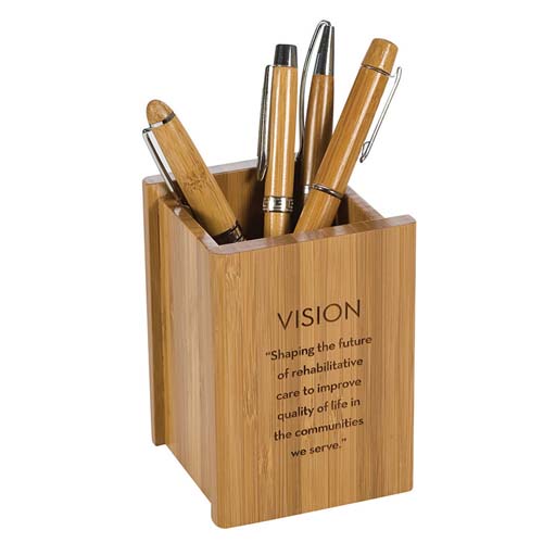 Promotional Bamboo Pen Cup 