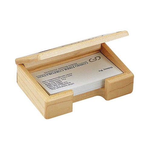 Promotional Maple Business Card Holder