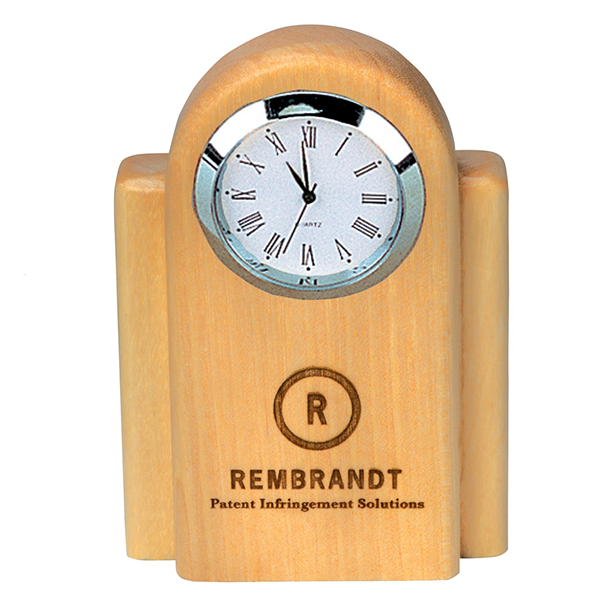 Promotional Maple Desk Clock