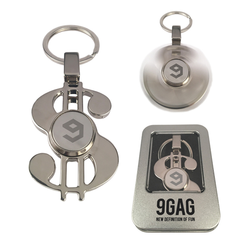 Promotional Dollar Keychain Spinner 