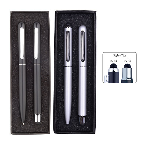 Promotional Stylus Metal Ballpoint & Rollerball Set