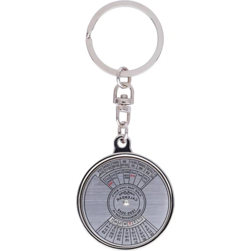 Promotional 50 Year Perpetual Calendar Metal Keychain