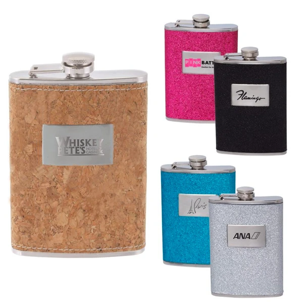 Promotional Wrapped 8oz Flask