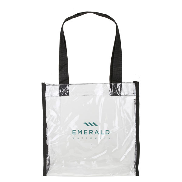 Promotional Game Time Transparent PVC Tote Bag